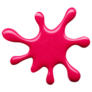 Blot Of Bright Pink Nail Polish Sticker