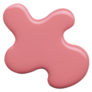 Blot Of Mauve Pink Nail Polish Sticker