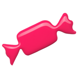 Blot Of Pink Candy Shaped Nail Polish Sticker