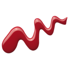 Blot Of Red Nail Polish Sticker