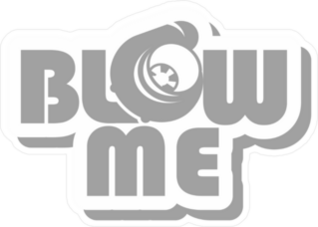 Blow Me Slogan With Turbo Icon JDM Sticker