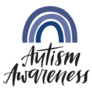 Blue Autism Awareness Rainbow Sticker