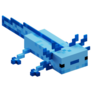 Blue Axolotl Pixel Sticker