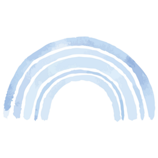 Blue Baby Rainbow Sticker
