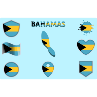 Blue Bahamas Sticker Sheet