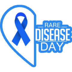 Blue Banner For Rare Disease Day Sticker