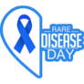 Blue Banner For Rare Disease Day Sticker