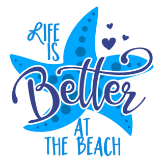 Blue Beach Starfish Sticker