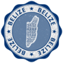 Blue Belize Seal Sticker