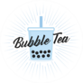 Blue Bubble Tea Tapioca Boba Sticker