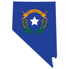 Blue Celebration For Nevada Sticker