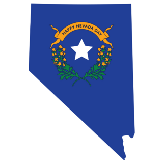 Blue Celebration For Nevada Sticker