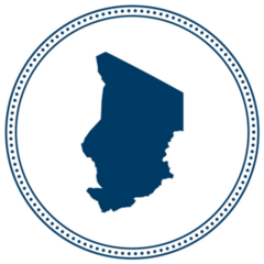 Blue Circle Dot Chad Sticker