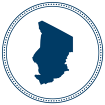 Blue Circle Dot Chad Sticker