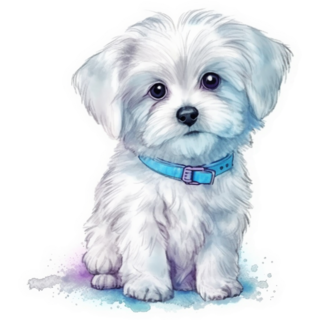 Blue Collar Maltese Sticker