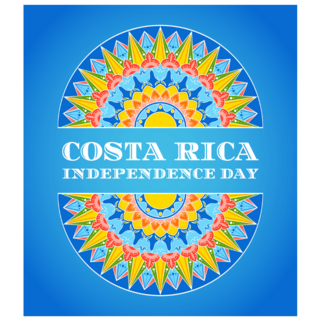 Blue Costa Rica Sticker