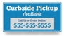 Blue Curbside Pickup Banner