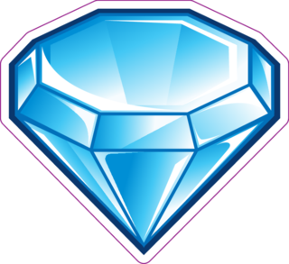 Blue Diamond Sticker