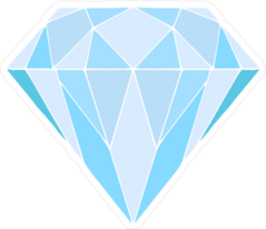 Blue Diamond Sticker
