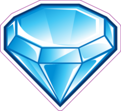 Blue Diamond Sticker