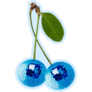 Blue Disco Cherries Sticker