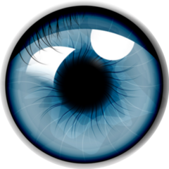 Blue Eye Up Close Sticker