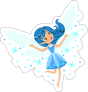 Blue Fairy with Pixie Dust Sticker