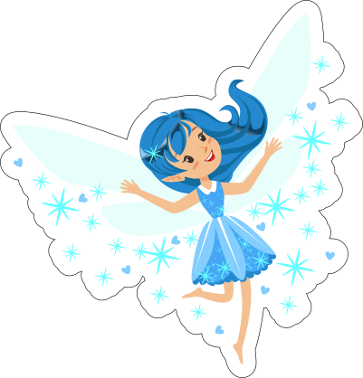 Blue Fairy with Pixie Dust Sticker