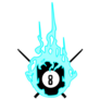 Blue Fire Billiards Sticker