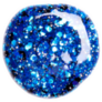 Blue Glitter Nail Polish Blot Sticker