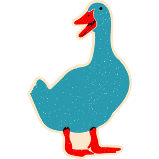 Blue Goose Sticker