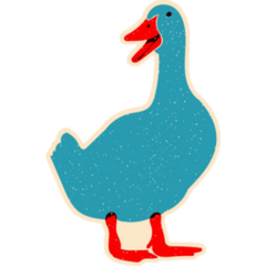 Blue Goose Sticker