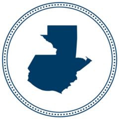 Blue Guatemala Dots Sticker