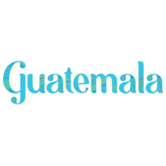 Blue Guatemala Font Sticker