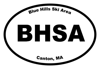 Blue Hills Ski Area Oval Sticker