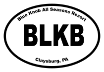 Blue Knob All Seasons Resort Oval Sticker