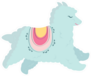 Blue Llama Illustration Sticker