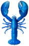 Blue Lobster Isolated On A White Sticker