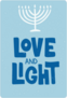 Blue Love And Light Hanukkah Sticker