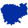 Blue Map Of Cambodia Sticker
