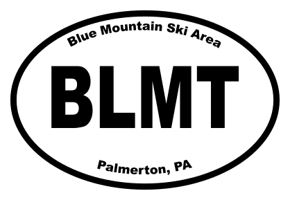Blue Mountain Ski Area Oval Sticker