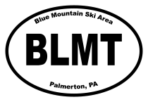 Blue Mountain Ski Area Oval Sticker