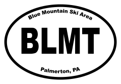 Blue Mountain Ski Area Oval Sticker
