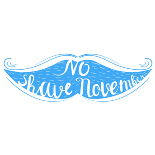 Blue Mustache Sticker
