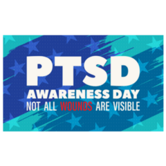 Blue National Ptsd Awareness Day Is On The 27th Of June Sticker