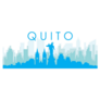 Blue Panoramic Quito Sticker