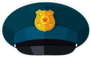Blue Police Hat Sticker