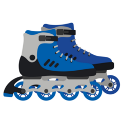 Blue Roller Skates Sticker
