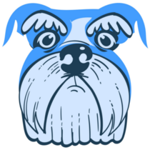 Blue Schnauzer Sticker