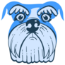 Blue Schnauzer Sticker
